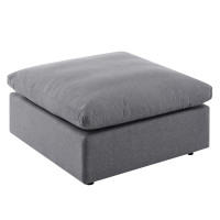 Modway EEI-4906-SLA Commix Sunbrella® Outdoor Patio Ottoman Gray