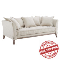 Modway EEI-4909-BEI Rowan Fabric Sofa Beige