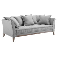 Modway EEI-4909-LGR Rowan Fabric Sofa Light Gray