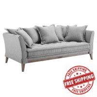 Modway EEI-4909-LGR Rowan Fabric Sofa Light Gray