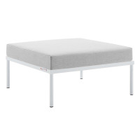 Modway EEI-4969-GRY Gray Harmony Sunbrella® Outdoor Patio Aluminum Ottoman