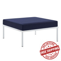 Modway EEI-4969-NAV Navy Harmony Sunbrella® Outdoor Patio Aluminum Ottoman