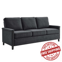 Modway EEI-4982-CHA Ashton Upholstered Fabric Sofa Charcoal