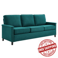 Modway EEI-4982-TEA Ashton Upholstered Fabric Sofa Teal