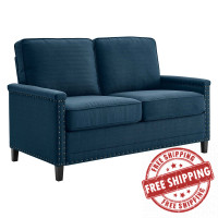 Modway EEI-4985-AZU Ashton Upholstered Fabric Loveseat Azure