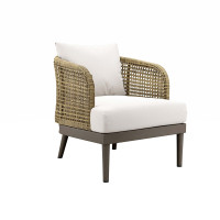 Modway EEI-4986-NAT-WHI Meadow Outdoor Patio Armchair Natural White