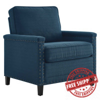 Modway EEI-4988-AZU Ashton Upholstered Fabric Armchair Azure