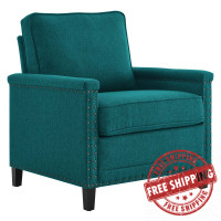 Modway EEI-4988-TEA Ashton Upholstered Fabric Armchair Teal