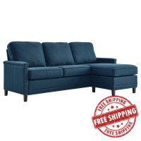 Modway EEI-4994-AZU Ashton Upholstered Fabric Sectional Sofa Azure
