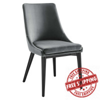 Modway EEI-5009-GRY Viscount Performance Velvet Dining Chair Gray