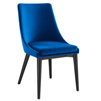 Modway EEI-5009-NAV Viscount Performance Velvet Dining Chair Navy