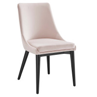 Modway EEI-5009-PNK Viscount Performance Velvet Dining Chair Pink