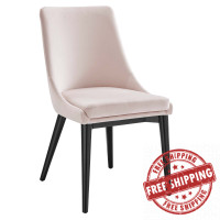 Modway EEI-5009-PNK Viscount Performance Velvet Dining Chair Pink