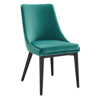 Modway EEI-5009-TEA Viscount Performance Velvet Dining Chair Teal