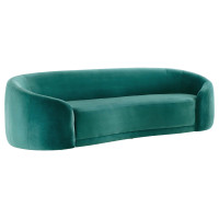 Modway EEI-5018-TEA Contessa Performance Velvet Sofa Teal