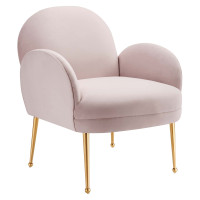 Modway EEI-5026-PNK Transcend Performance Velvet Armchair Pink