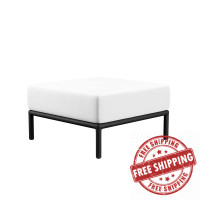 Modway EEI-5029-IVO-WHI Hanalei Outdoor Patio Ottoman Ivory White