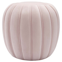 Modway EEI-5034-PNK Celebrate Channel Tufted Performance Velvet Ottoman Pink