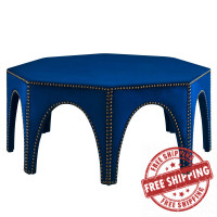 Modway EEI-5035-NAV Victory Performance Velvet Ottoman Navy