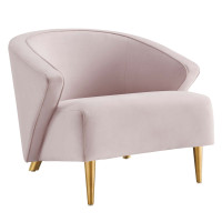 Modway EEI-5038-PNK Odyssey Performance Velvet Armchair Pink
