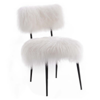 Modway EEI-5039-WHI Skylar Sheepskin Chair White