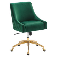 Modway EEI-5080-GRN Discern Performance Velvet Office Chair Green