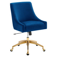 Modway EEI-5080-NAV Discern Performance Velvet Office Chair Navy