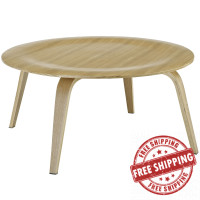 Modway EEI-509-NAT Plywood Coffee Table in Natural