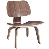 Modway EEI-510-WAL Fathom Lounge Chair in Walnut