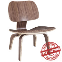 Modway EEI-510-WAL Fathom Lounge Chair in Walnut