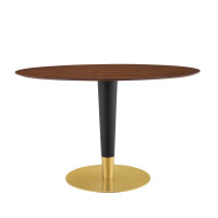 Modway EEI-5142-GLD-WAL Gold Walnut Zinque 48