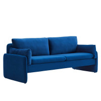 Modway EEI-5150-NAV Indicate Performance Velvet Sofa Navy