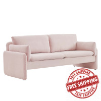 Modway EEI-5150-PNK Indicate Performance Velvet Sofa Pink