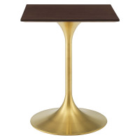 Modway EEI-5218-GLD-CHE Gold Cherry Walnut Lippa 24