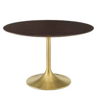 Modway EEI-5230-GLD-CHE Gold Cherry Walnut Lippa 47