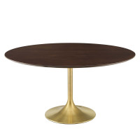Modway EEI-5232-GLD-CHE Gold Cherry Walnut Lippa 60