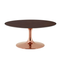 Modway EEI-5277-ROS-CHE Rose Cherry Walnut Lippa 36