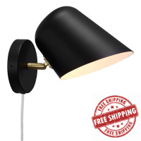 Modway EEI-5300-BLK Briana Swivel Wall Sconce Black