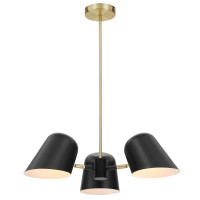 Modway EEI-5301-BLK Briana 3-Light Pendant Light Black