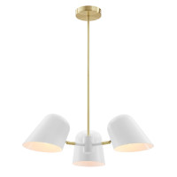 Modway EEI-5301-WHI Briana 3-Light Pendant Light White
