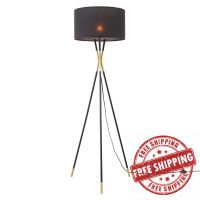 Modway EEI-5304-BLK-BLK Audrey Standing Floor Lamp Black Black