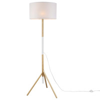 Modway EEI-5305-WHI-NAT Natalie Tripod Floor Lamp White Natural