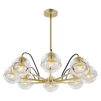 Modway EEI-5307-CLR-GLD Hanna 8-Light Chandelier Clear Gold