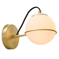 Modway EEI-5308-OPA-GLD Hanna Hardwire Wall Sconce Opal Gold