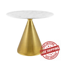 Modway EEI-5319-GLD-WHI Gold White Tupelo 36