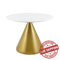 Modway EEI-5332-GLD-WHI Gold White Tupelo 40