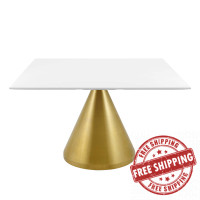 Modway EEI-5334-GLD-WHI Gold White Tupelo 47