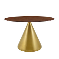 Modway EEI-5339-GLD-WAL Gold Walnut Tupelo 48