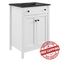 Modway EEI-5354-WHI-BLK Nantucket 24