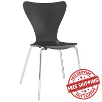 Modway EEI-537-BLK Ernie Dining Side Chair in Black